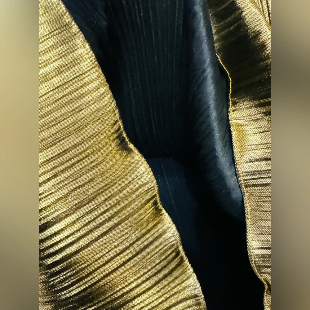 Vintage David Rose Women’s  Long Skirt Gold/ Black  Size XL made in USA